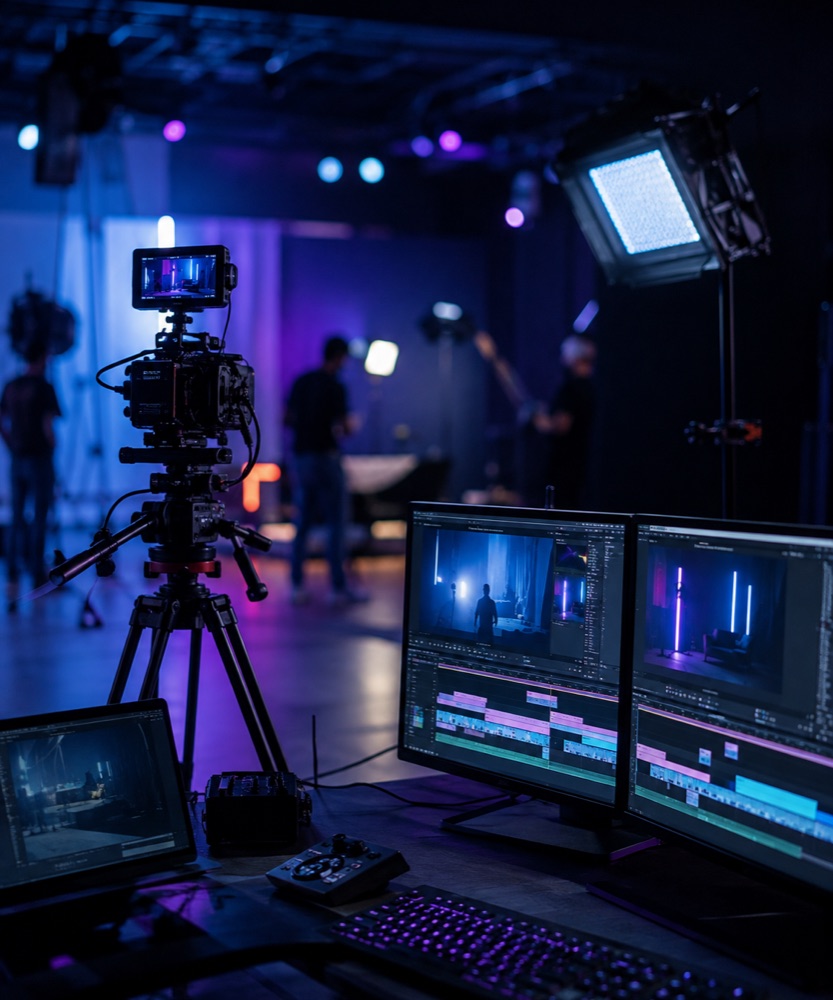 Estudio de producción audiovisual de Proyecta+ Media
